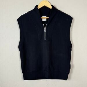 Varley Women's Size Small NWOT Loretta Half Zip Sleeveless Sweat Top $128 Exc.